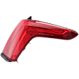 Passenger Side, Outer Tail Light, with Bulb, LED, Red Lens, Mounts On Body