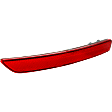 Rear, Passenger Side Bumper Reflector