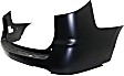 Rear, Upper Primed Bumper Cover, 6 Cyl., 3.6L Engine, Without Parking Aid Sensor Holes, CAPA Certified