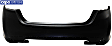 Rear Primed Bumper Cover, Without Parking Aid Sensor Holes, Parallel Park Assist and Exhaust Hole, CAPA Certified