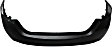 Rear Primed Bumper Cover, Without Parking Aid Sensor Holes, Parallel Park Assist and Exhaust Hole, CAPA Certified