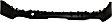 2019 Chevrolet Equinox - Rear, Lower Textured Bumper Cover, For Models With Dual Exhaust Holes, CAPA Certified