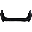 Rear Primed Bumper Cover, For Models without Parallel Park Assist and Blind Spot Sensor