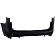 Rear Primed Bumper Cover, For Models without Parallel Park Assist and Blind Spot Sensor