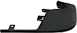 Passenger Side, Lower Bumper Step Pad, Black