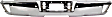 2018 GMC Sierra 1500 - Step Bumper, For Models With Parking Aid Sensor, Chrome, Face Bar Only; With pad provision, Without mounting bracket(s)