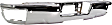 2018 GMC Sierra 1500 - Step Bumper, For Models With Parking Aid Sensor, Chrome, Face Bar Only; With pad provision, Without mounting bracket(s)