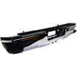 Chrome Step Bumper, Face Bar and Pads, With Corner Step , Without Hitch Draw Bar