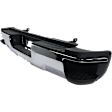 Chrome Step Bumper, Face Bar and Pads, With Corner Step , Without Hitch Draw Bar