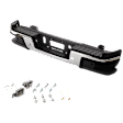 Step Bumper, Chrome, Face Bar and Pads, For Models with Parking Aid Sensor Holes