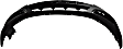 Front Primed Bumper Cover, Without Tow Hook Hole, CAPA Certified