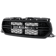 Grille, Painted Gray Shell and Textured Black Insert, (HFE/Sport/Tradesman)/(Big Horn/Laramie/Lone Star, Type 3, For Models without Surround View Camera), CAPA CERTIFIED