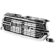 2022 Ram 1500 Big Horn - Grille, Chrome Shell with Dark Gray Insert, Type 2, For Models Without Surround View Camera, CAPA Certified