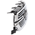 2022 Ram 1500 Big Horn - Grille, Chrome Shell with Dark Gray Insert, Type 2, For Models Without Surround View Camera, CAPA Certified