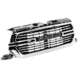 2022 Ram 1500 Big Horn - Grille, Chrome Shell with Dark Gray Insert, Type 2, For Models Without Surround View Camera, CAPA Certified