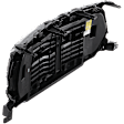 2022 Ram 1500 Big Horn - Grille, Black Shell with Gray Insert, Type 1, For Models Without Surround View Camera, CAPA Certified