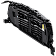 2022 Ram 1500 Big Horn - Grille, Black Shell with Gray Insert, Type 1, For Models Without Surround View Camera, CAPA Certified
