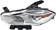 Driver Side Headlight, with Bulb, Halogen, Chrome Interior, Aero/Limited/SE Models