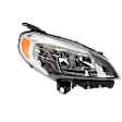 Passenger Side Headlight, with Bulb, Halogen, Clear Lens, 4 Cyl., 2.4L Engine