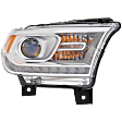 Passenger Side Headlight, with Bulb, Halogen, Clear Lens, CAPA Certified