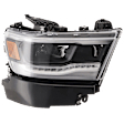 2019-2024 Ram 1500 - Passenger Side Headlight, with Bulb, LED, Clear Lens