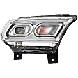 Passenger Side LED Headlight, With bulb(s), Clear Lens, Chrome Interior