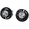 Front, Driver and Passenger Side LED Fog Light, With bulb(s)