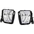Driver and Passenger Side Fog Light, With Bulb(s), Halogen