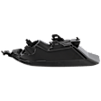Front, Driver and Passenger Side Fog Light Trims, Textured Black