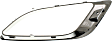 Front, Driver Side Fog Light Trim, Silver, Bezel, Except SRT/Pursuit Models