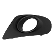 Front, Passenger Side Fog Light Trim, Textured Black