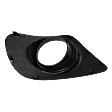 Front, Passenger Side Fog Light Trim, Textured Black