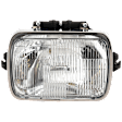 Driver or Passenger Side Headlight, with Bulb, Halogen, Clear Lens