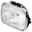 1990 Jeep Wagoneer - Driver or Passenger Side Halogen Headlight, With bulb(s), 5 x 7 in. Size, OE Comparable Finish
