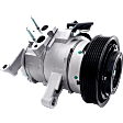 2006 Mitsubishi Raider - A/C Compressor, 6 Groove; 10S17E, With Clutch, 6-Groove Pulley, 3.7L