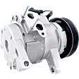 2006 Mitsubishi Raider - A/C Compressor, 6 Groove; 10S17E, With Clutch, 6-Groove Pulley, 3.7L