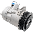 A/C Compressor, With Clutch, 6-Groove Pulley
