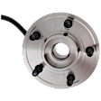 Front, Driver or Passenger Side Wheel Hub, 5 Lugs, With Bearing, With Sensor