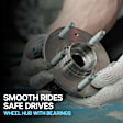 2012 Ram 1500 - Front, Driver or Passenger Side Wheel Hub,  Non Heavy Duty, RWD, 5 Lugs, With Bearing, With Sensor