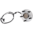 Rear, Driver or Passenger Side Wheel Hub, With Bearing, With Sensor, 5 x 4.5 in. Bolt Pattern, 6 Cyl., 3.6L Engine
