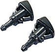 Driver and Passenger Side Windshield Washer Nozzles