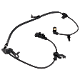Rear, Driver Side ABS Speed Sensor, Blade Type, Wheel Mounted, With Wire Harness