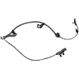 Rear, Passenger Side ABS Speed Sensor, Blade Type, Wheel Mounted, With Wire Harness