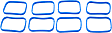 Intake Manifold Gasket, 8 Cyl., 4.7L Engine