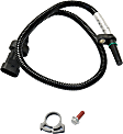 Speed Sensor, 6 Cyl., 6.7L Engine, With 2-Prong Pin Male Terminal and 1-Female Connector