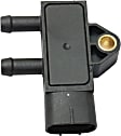 Differential Pressure Sensor, 6 Cyl., 6.7L Engine, Blade Type, Female Connector, 3-prong Male Terminal, Includes Bracket