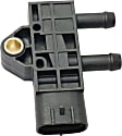 Differential Pressure Sensor, 6 Cyl., 6.7L Engine, Blade Type, Female Connector, 3-prong Male Terminal, Includes Bracket