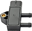 Differential Pressure Sensor, 6 Cyl., 6.7L Engine, Blade Type, Female Connector, 3-prong Male Terminal, Includes Bracket
