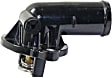 Thermostat Housing - Black, Direct Fit, Sold individually, Gas, Includes Sensor and Gasket