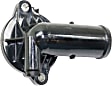 Thermostat Housing - Black, Direct Fit, Sold individually, Gas, Includes Sensor and Gasket